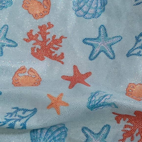 The Finals Women's Swimsuit 36/M One Piece Blue Sea Foil Flutterback Swim NWT - Picture 2 of 10